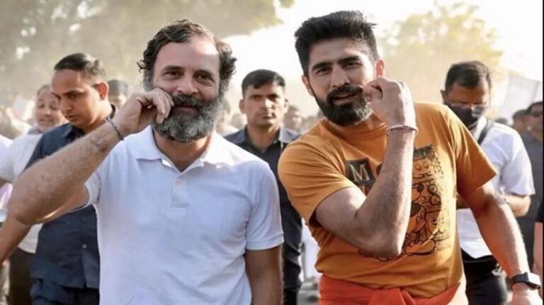 Olympian boxer Vijender Singh ने राजनीति में कदम रखा, "Ram-Ram