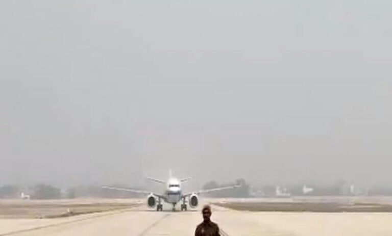 श्रीराम अंतर्राष्ट्रीय हवाई अड्डे के उद्घाटन से पहले ट्रायल रन